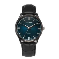 DISU Men Wrist Watch Retro Design Leather Band Analog Alloy Quartz watch mens watches mens 2019 men wristwatch clock