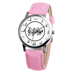 Women's Watches Best Sellers Simple Fashion Quartz Watch Note Pattern Bayan Kol Saati High Quality Featured Zegarki Damskie@50