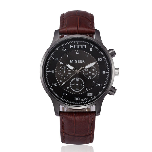 Men Watch Retro Design Leather Band Analog Alloy Quartz Wrist Watch Mens Reloj Hombre 2019 men wristwatch clock