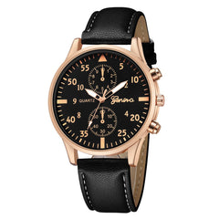 DISU Men Wrist Watch Leather Military Alloy Analog Quartz  Business watches men watches mens 2019 relogios masculino