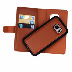 Leather Flip For Iphone 7 6 6s Plus Cover 2 in 1 Multifunction Wallet Case For Samsung Galaxy S5 S6 S7 edge S8 Plus Phone bag