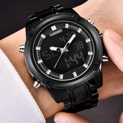 Men Watch Casual LED Digital Strap Stainless Steel Gift Watch Mens Reloj Hombre 2019 Men Wristwatch Clock relogio masculino