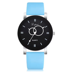 Minimalism Watches Women Circle Pattern Dial Ladies Simple Quartz Wristwatch Business Clock Leather Strap Relojes Para Mujer@50