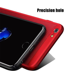 Ultra Slim Phone Case For iPhone 6 6s 7 8 Plus Hollow Heat Dissipation Cases Hard PC For iPhone 5 5S SE Back Cover Coque XS Max