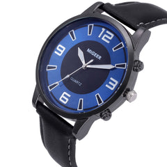 DISU Men Wrist Watch Retro Design Leather Band Analog Alloy Quartz watches men  vintage men wristwatch clock relogios masculino