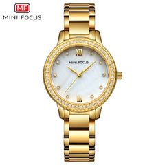 MINIFOCUS Fashion Women Watches Waterproof Stainless Steel Watch Woman Lady Women's Wristwatches Ladies Watches Top Brand Luxury