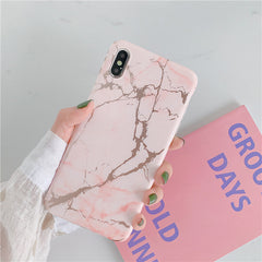 Vintage Marble Case For iphone 7 XS MAX Case Soft TPU Back Cover For iphone 6 6S 7 8 Plus iphone X XR Case Cover Phone Case