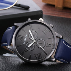 MIGEER Men Watch Classic Leather Strap Quartz Casual watch man watches mens 2019 men wristwatch clock