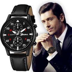 DISU Women Men Watches Leather Military Alloy Analog Quartz Business watch man watches mens 2019 relogios masculino