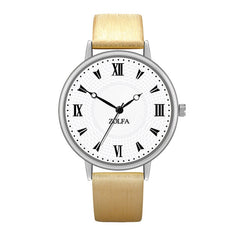 Fashion Women Watches Casual Disc Unisex Ladies Quartz Wristwatch High Quality Couple Clock Business Leather Strap Kol Saati@50