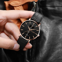 Men's Wrist Watch Leather Military Alloy Analog Quartz  Business watch man watches mens 2019 relogios masculino