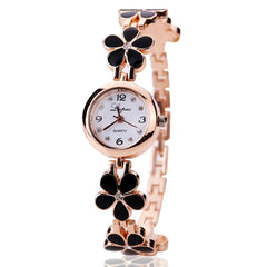 Women's Watches Casual Watch Disc Flower Bracelet With Rhinestone Dress Quartz Wristwatch Business Style Clock Zegareki Damsk@50