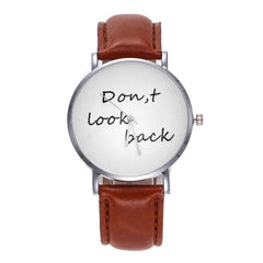 The Current Popular Factor Dicaihong   Don,t Look back Letter Watch Kol Saati Montre Femme  Zegarki Damskie Reloj De Mujer@50