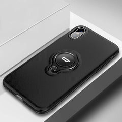 Ring Stand Case For iPhone X XS Max XR Cases Slim Soft Silicon TPU Clear Buckle Magentic Kickstand Back Cover Fundas