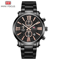 MINI FOUCS Fashion Sport Watch Chronograph Men Watch Waterproof Calendar Quartz Watch For Men Luxury Casual Military Clock Male