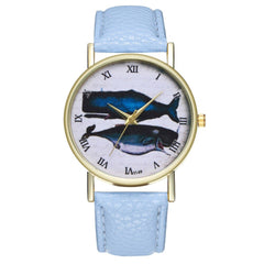 Animal Deep Sea Fish Pattern Women's Watches Casual Watch Simple Stlye Orologio Donna Quartz Wristwatch Clock High Quality @50