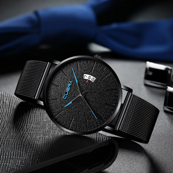 Men Watch Luxury Quartz Stainless Steel Dial Casual Bracelet Watches Mens 2019 Men Wristwatch Clock Watch Mens relogio masculino