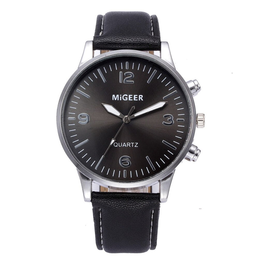 Men Wrist Watch Business Leather Strap Sports Simulated Quartz watch mens new arrival in men wrist watches wristwatch mens