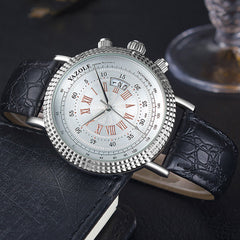 Man Quartz Watch Line Of Sight Instrument Panel Roman Digital Calendar Belt Watches Mens 2019 relojes para hombre orologio uomo