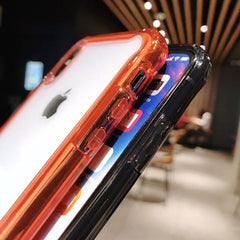 Shockproof Bumper Transparent Silicone Phone Case For iPhone X XS XR XS Max 8 7 6 6S Plus Clear protection Back Cover