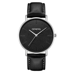 Men's Wrist Watch Leather Military Casual Analog Quartz Business Wristwatch Mens big dial watches for men relogio masculino