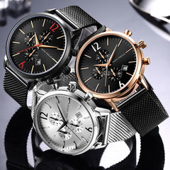 MINI FOCUS Fashion Watch Men Waterproof Men Watches 2019 Luxury Brand Stainless Steel Sport Watches For Men Clock Wristwatches
