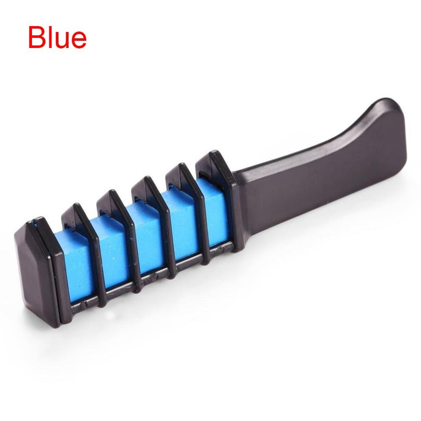 EASY! 1pc Disposable Mini Hair Dye Comb Grey Purple Red Hair Color Chalk Hair Dyeing Tool for Personal Salon Use Crayons TSLM2