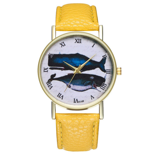 Animal Deep Sea Fish Pattern Women's Watches Casual Watch Simple Stlye Orologio Donna Quartz Wristwatch Clock High Quality @50