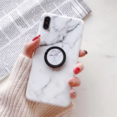 Phone Case For iPhone 6 6S 7 8 Plus X XS MAX XR Fashion Marble Teenage Style Soft IMD Graphic Phone Case Cover Shells Bag