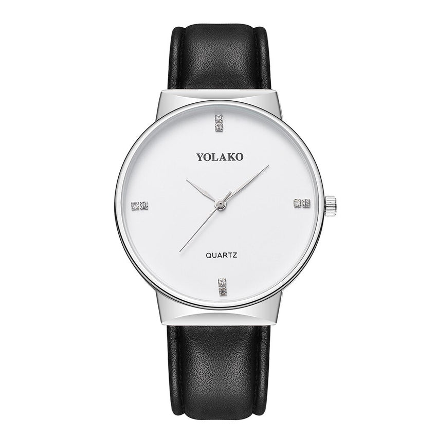 YOLAKO Men's Wrist Watch Casual Quartz Leather Band Strap Analog watch man watches mens 2019 men wristwatch clock