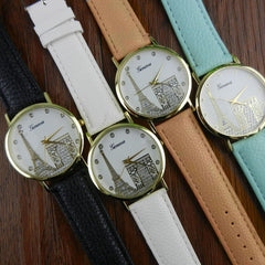 Featured Eiffel Tower Women's Watches Fashion Watch Women Classique Simple Minimal Clock Kol Saati Montre Femme Reloj  Mujer@50