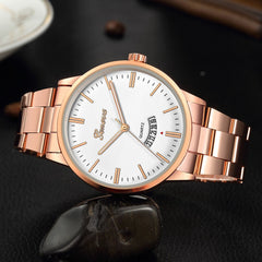 DISU Men Wrist Watch Stainless Steel Quartz Analog Date Sport Watch Man new arrival in men wrist watches wristwatch mens