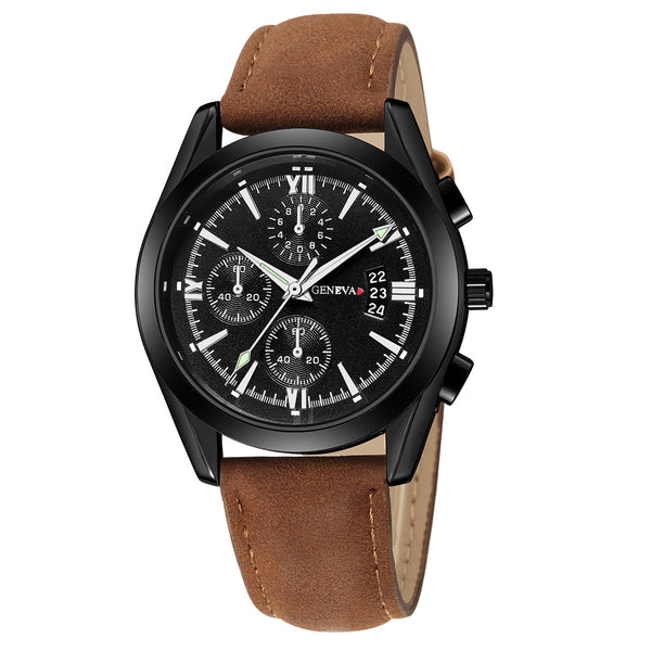 Men Wrist Watch Luxury Quartz Sport Military Stainless Steel Dial Leather Band Watch Man Reloj Hombre 2019 relogios masculinos