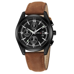 Men Wrist Watch Luxury Quartz Sport Military Stainless Steel Dial Leather Band Watch Man Reloj Hombre 2019 relogios masculinos