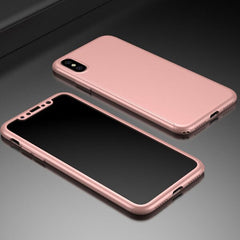 360 Degree Phone Cases For iPhone X 8 7 6 6s Plus 5 5s SE Case Ultra thin Hard PC Shockproof Armor Cover Shell Capa + Glass Film