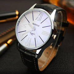 Man Watches Luxury Fashion Leather Glass Quartz Analog Wristwatch Mens Montre Homme 2019 zegarek meski saat erkekler
