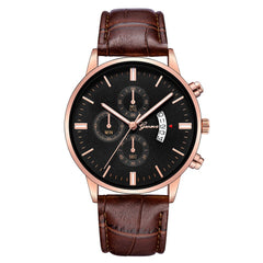 Geneva Women Mens Wristwatch Stainless Steel Leather Analog Alloy Quartz watches man wrist watches day date men watch