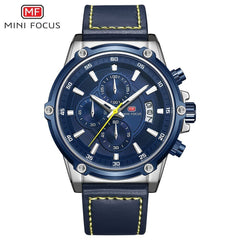 MINI FOCUS Quartz Watch Men Sports Watches Men Luxury Brand Fashion Leather Men's Wrist Watches Waterproof  Relogio Masculino