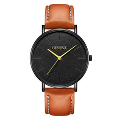 Men's Wrist Watch Leather Military Casual Analog Quartz Business Wristwatch Mens big dial watches for men relogio masculino