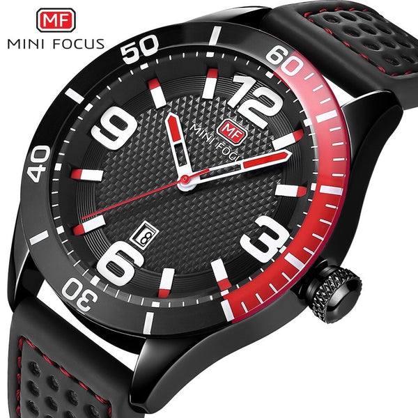 MINIFOCUS Fashion Men Watches 2019 Luxury Brand Leather Band Men's Watch Waterproof Mens Watches Quartz Calendar Date Wristwatch