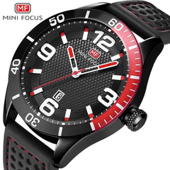 MINIFOCUS Fashion Men Watches 2019 Luxury Brand Leather Band Men's Watch Waterproof Mens Watches Quartz Calendar Date Wristwatch