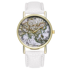 World Map Pattern Women Watches Exquistite Simple Fashion Montre Femme Acier Inoxydable Relogio Feminino High Quality Clock@50