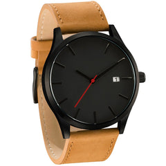 Men's Wrist Watch Popular Low-key Minimalist Connotation Leather Quartz Wristwatch Mens Reloj Hombre 2019 clock men