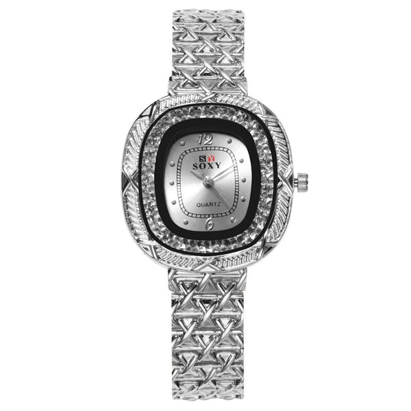 Luxury Women Watches Gold Square Digital Dial Ladies Rhinestone Quartz Wristwatch Fashion Alloy Strap Simple Clock Reloj Mujer50