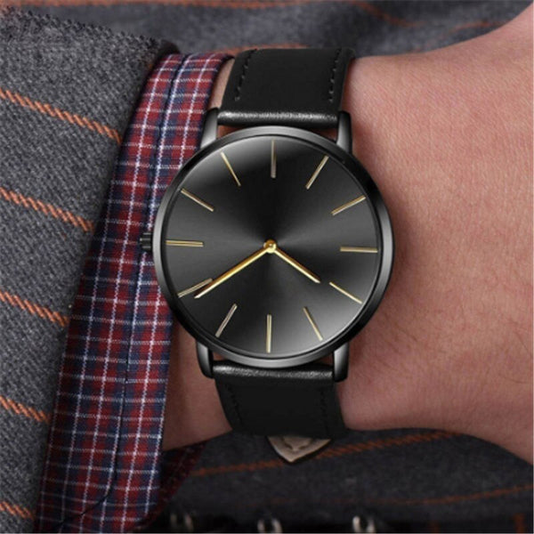 Men's Women Watches Betreasure Ultra Thin Luxury Leather Casual Quartz Wristwatch Mens moda mujer 2019 heren horloge