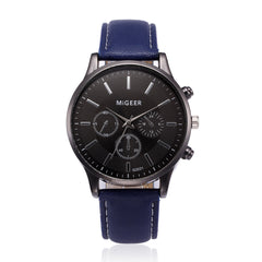 Man Wrist Watch Retro Design Leather Band Analog Alloy Quartz Watch Mens watches mens 2019 men wristwatch clock