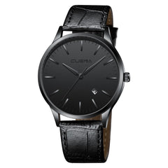 Men's Wrist Watch Sport Stainless Steel Case Leather Band Quartz Analog Watch Mens Watches Mens 2019 Men Wristwatch Clock