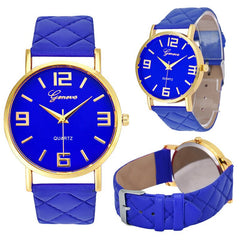 Women's Watches Fashion Geneva Brand Roman Numeral Simple Zegarki Damskie Montre Femme Acier Inoxydable@50