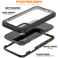 PC+TPU Military Shock Absorption Case for iPhone 11Pro X XR XS XS Max Transparent Ultra-Thin Protective Case for 6 6s 7 8 Plus