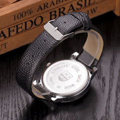Men Watch Luxury Stainless Steel Quartz Military Sport Leather Band Dial Wristwatch Mens Reloj Hombre 2019 zegarek meski